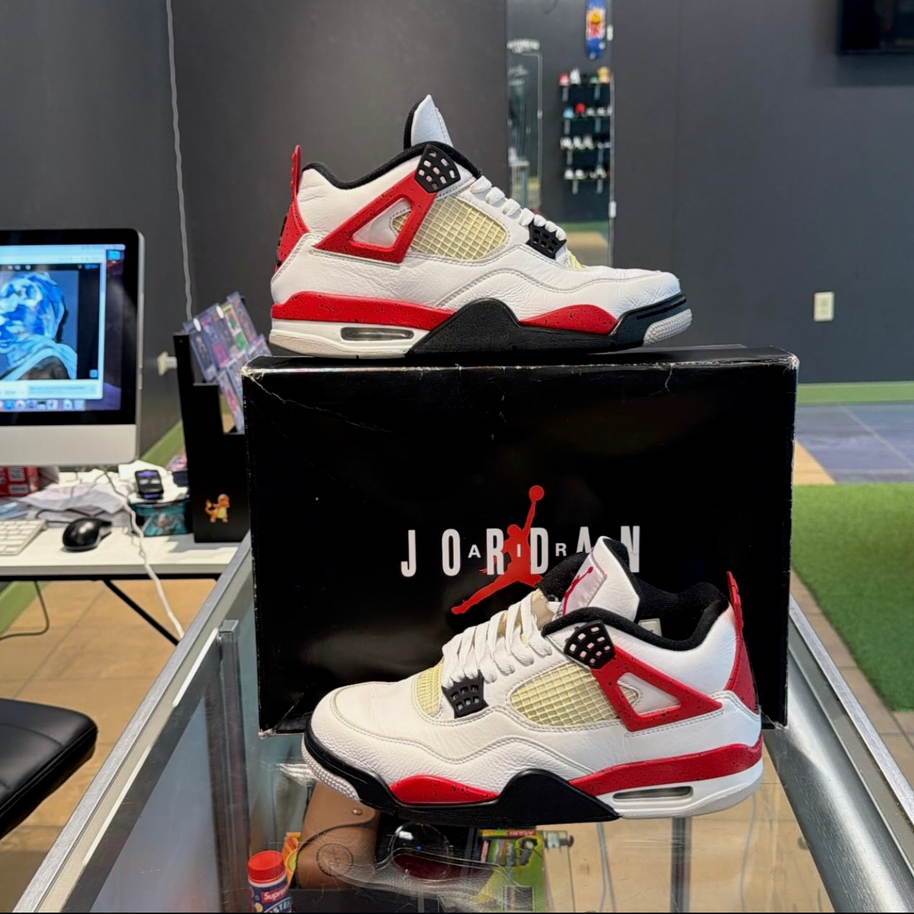 Jordan 4 Red Cement