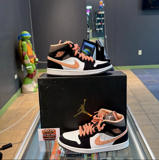 Jordan 1 Mid Peach Mocha